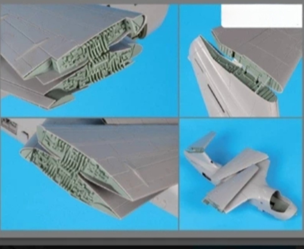 Model Kit Battleship - Harzzubehör-Modellbausatz im Maßstab 1:48 Viking Faltflügel