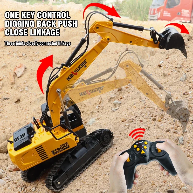 Model Kit Excavator - Huina Rc Bagger 1/24 9Ch Fernbedienung