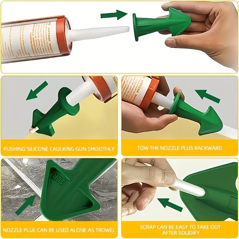 Seam Scraper Tool - Beauty Seam Klebstoffdüsen-Set, Mehrwinkel-Gummischaber, Kantenbearbeitung für