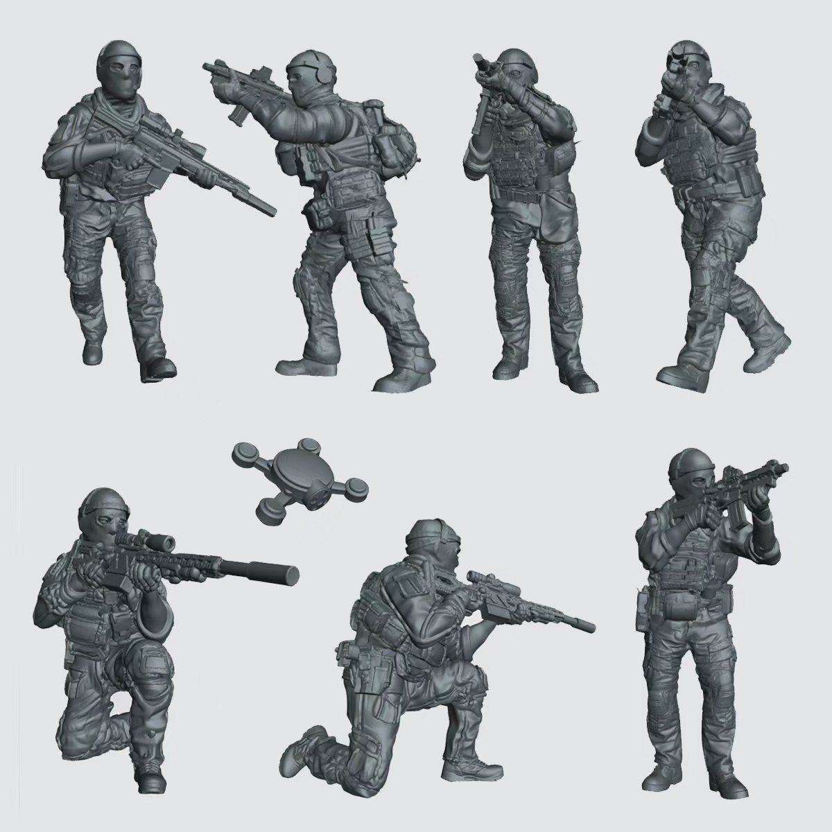 Model Kit Gunpla - 1/35 1/48 1/72 Miniatur-Modellbausatz Soldatenfiguren Diorama,