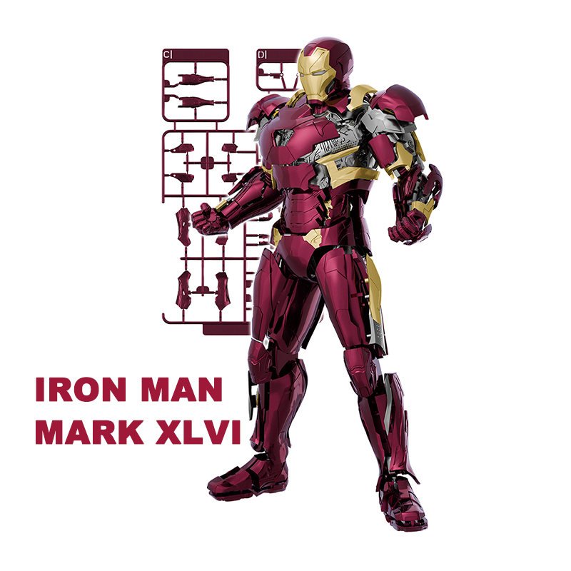 Model Kit Iron Man Mark 50 - Fondjoy Anime Figur Iron Man MK46