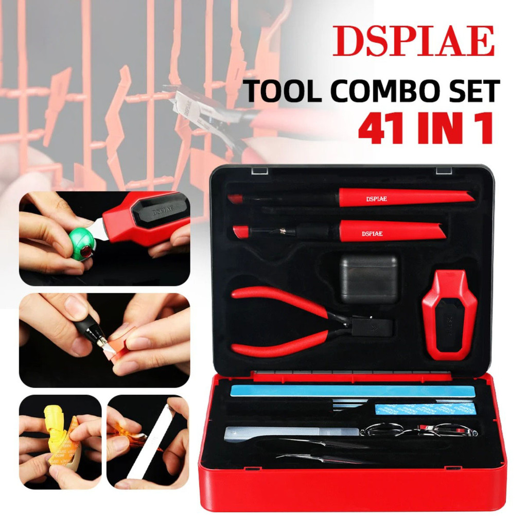 Model Kit Gunpla - DSPIAE TC-S01 Werkzeug-Kombi-Set für Gunpla-Modellbau, DIY-Bausatz
