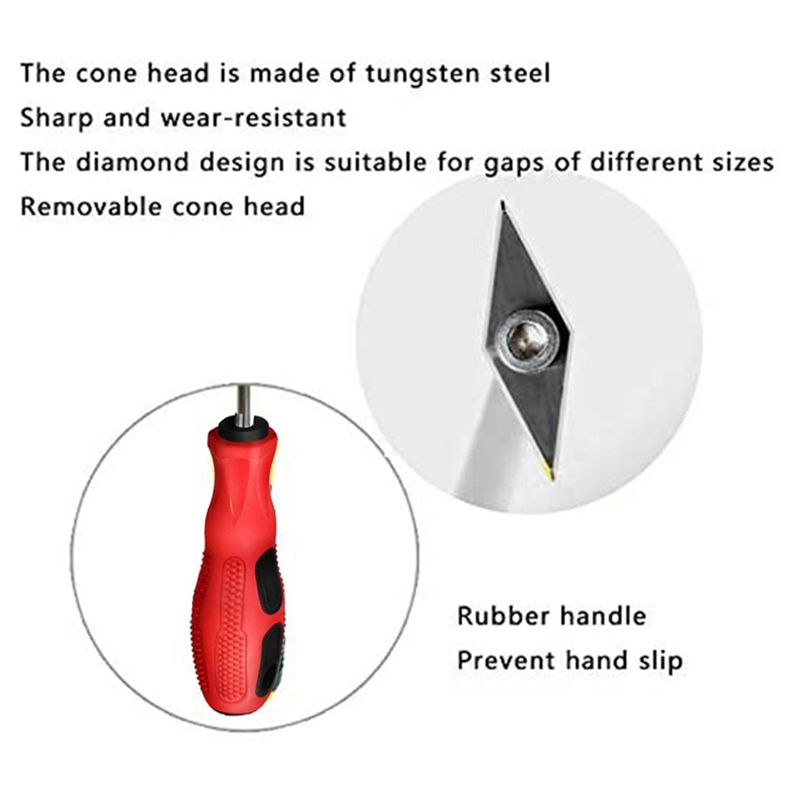 AT21-2-teiliges Schlitzmaschin – Seam Scraper Tool Bewertung und Preis