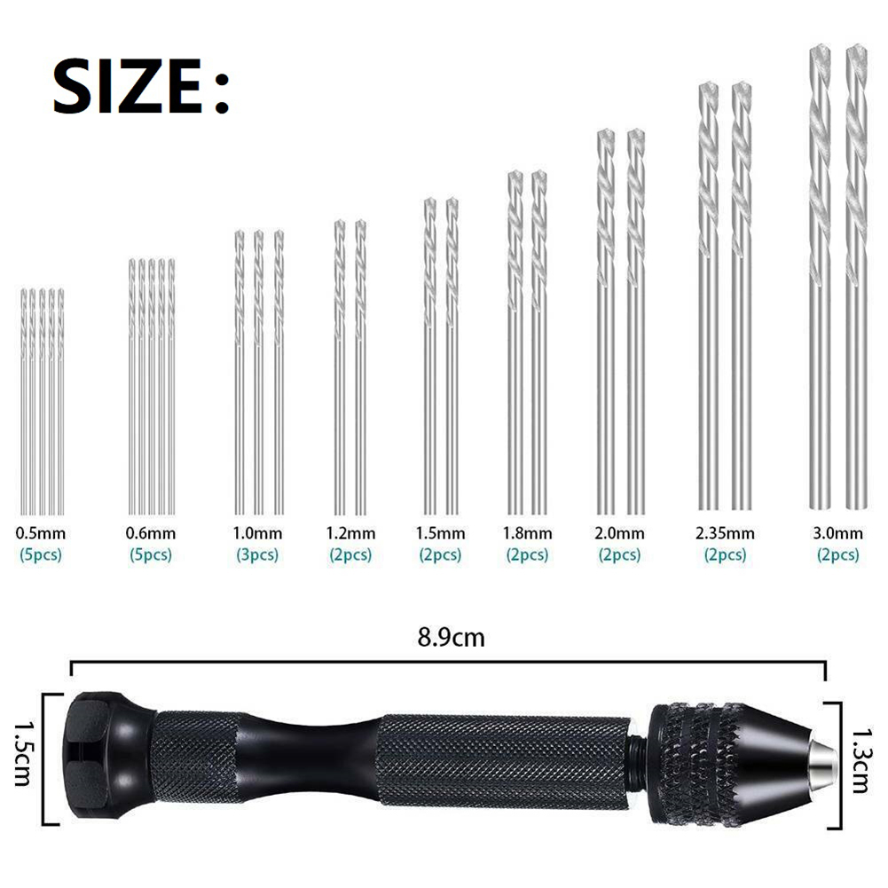 36 Stück Micro Hand bohrer Set – Pin Vice Micro Bewertung und Preis