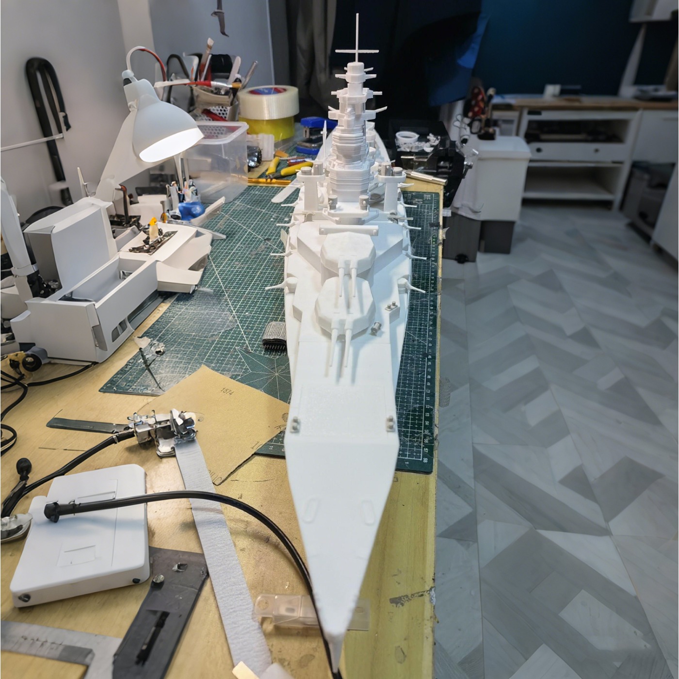 1/200 RC Schiffe 107 cm Kongo  – Model Kit Battleship Bewertung und Preis