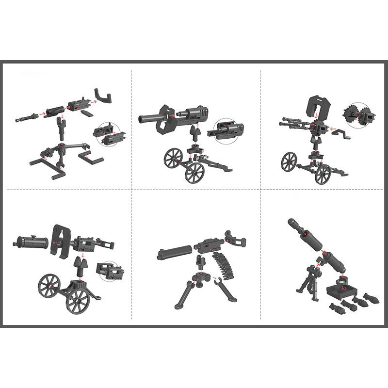 25/50/100 Stücke Militärwaffen – Model Kit Gunpla Bewertung und Preis