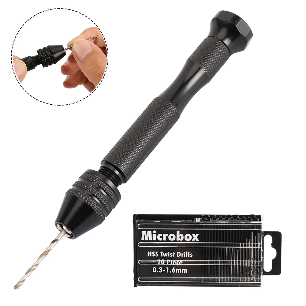 20-teiliges Mini-Spiralbohrer- – Pin Vice Micro Bewertung und Preis