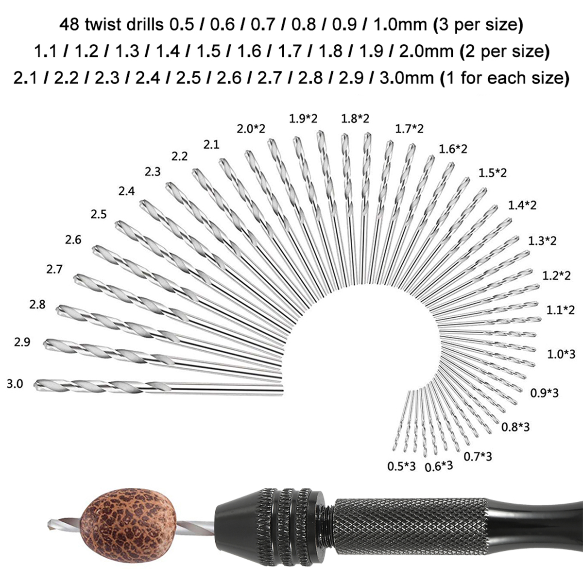 57/21-teiliges Stiftbohrer-Set – Pin Vice Micro Bewertung und Preis